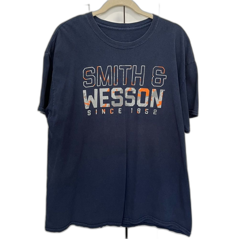 Smith & Wesson Tee Shirt Blue Camo XL